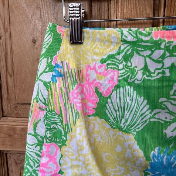 Lilly Pulitzer Size 0 Mini Skirt Zip Back Liner Removed Jasmine Skort - No Skort - Picture 11 of 15